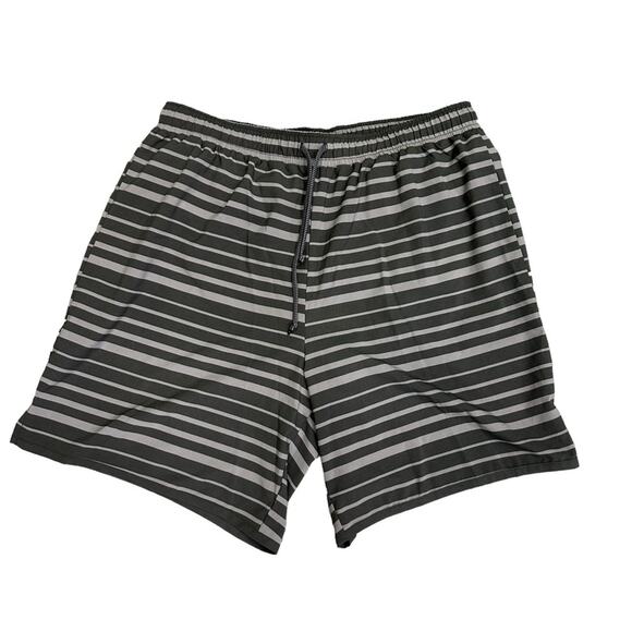 Rabbit Surf N Turf 7 inch Shorts Size XL Olive Stripe - Picture 1 of 9